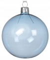 Szklana bombka na choinkę 8cm transparentna 1szt