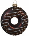Szklany donut zawieszka na choinkę 9cm 1szt
