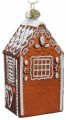 Dekoracyjna zawieszka na choinkę 5,5x4,7x12,3cm Szklany domek
