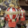 Bombka choinkowa szklana 3x2,5x7cm balon samochód dziadek do orzechów 1szt