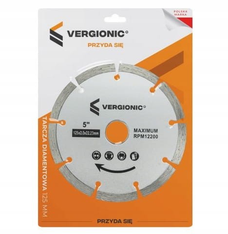 Tarcza diamentowa do betonu kostki 125mm segmentowa