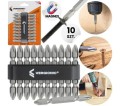 Zestaw dwustronnych bitów 10szt końcówek do wkrętarki wiertarki