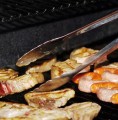 Zestaw szczypce kuchenne grillowe stalowe 3 szt. różne rozmiary