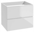 Szafka łazienkowa biała 60x50 cm wisząca bez blatu pod umywalkę
