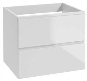 Szafka łazienkowa biała 60x50 cm wisząca bez blatu pod umywalkę Modus