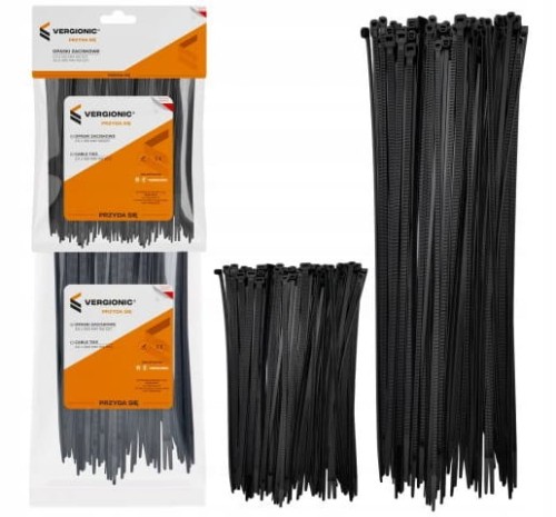 Opaski zaciskowe mocne mix 2 x 100szt trytytki