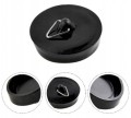 Korek do syfonu wanny zlewu brodzika 45 mm Czarny