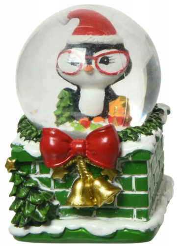 Szklana kula śnieżna ozdobna 7 cm