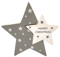 Figurka świąteczna drewniana gwiazda 17,5x2,5x16,5 cm