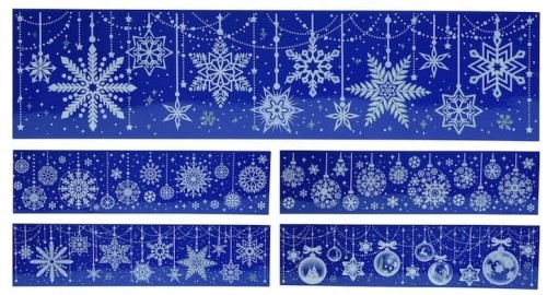 Naklejki świąteczne na ścianę ozdobne 59x15 cm