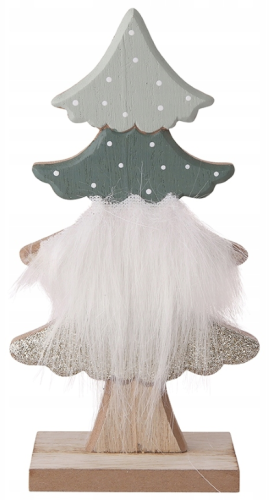 Figurka świąteczna drewniana choinka 18,5 cm