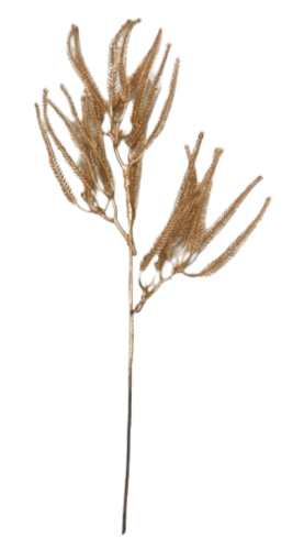 Gałązka ozdobna świąteczna do stroika złota 45 cm