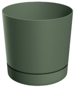 Doniczka z podstawką zielona pinia 11 cm Tubo