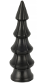 Choinka figurka świąteczna drewniana czarna 24cm