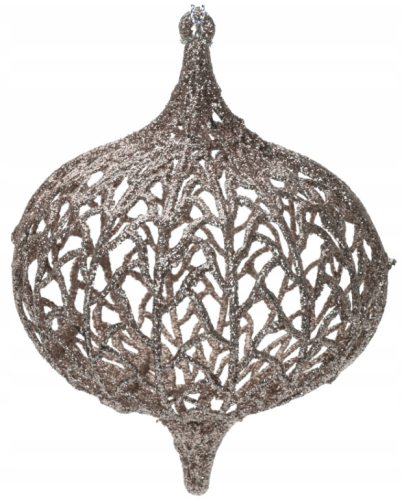 Bombka na choinkę ażurowa nietłukąca 13x10 cm 1szt
