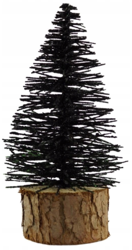 Sztuczne drzewko na pniu choinka 15 cm