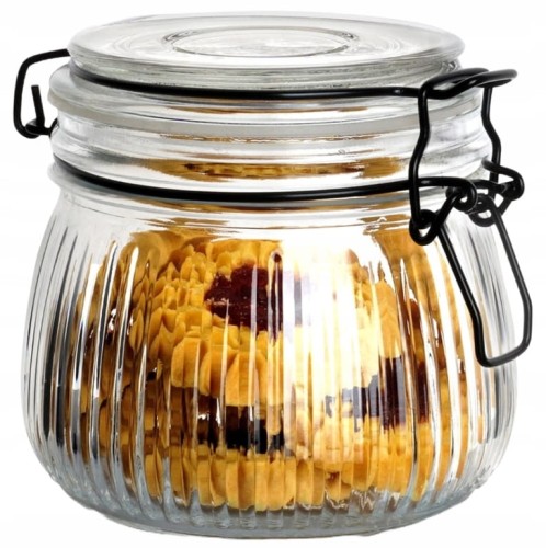 Szklany słoik z patentowym zamknięciem 500ml 