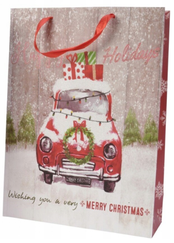 Torba prezentowa ozdobna świąteczne 30x42 cm