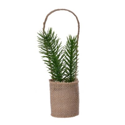 Sztuczna roślina w jucie stroik 15 cm