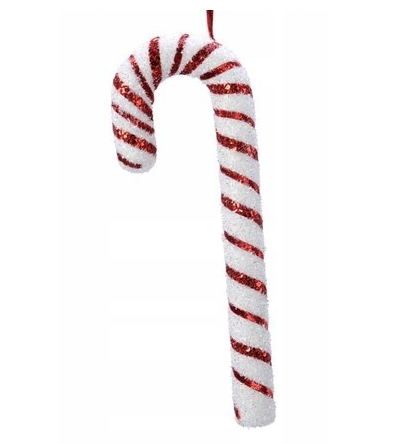 Laska na choinkę zawieszka świąteczna lizak 52 cm