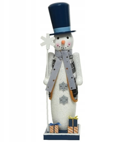 Figurka świąteczna bałwan biały 38 cm