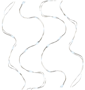 Lampki świąteczne micro LED zimne białe 4,95 m