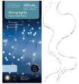 Lampki świąteczne micro LED zimne białe 4,95 m