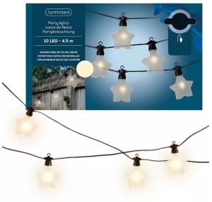 Lampki choinkowe LED ozdobne gwiazdki 4,5 m