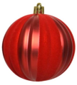 Bombki choinkowe czerwone zestaw 8 cm