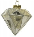 Zawieszka choinkowa złota diament 10,5 cm