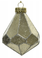 Zawieszka choinkowa złota diament 10,5 cm