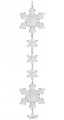 Świąteczna girlanda akrylowa z płatków śniegu 5x135cm