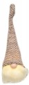 Świecąca figurka głowa Świętego Mikołaja 26 cm