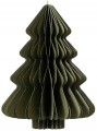 Zawieszka papierowa choinka 11x15cm Zielona