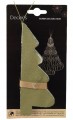 Zawieszka papierowa choinka 11x15cm Zielona