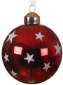 Bombki choinkowe w gwiazdki szklane 8 cm