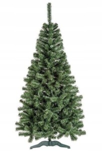 Choinka sztuczna jodła ze stojakiem 220cm zielona