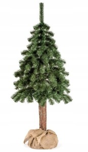 Choinka sztuczna na pniu 150cm Zielona Bożonarodzeniowa