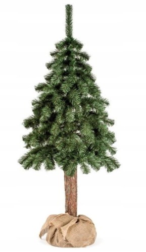 Choinka sztuczna na pniu 150cm Zielona Bożonarodzeniowa