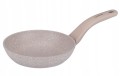 Patelnia do smażenia nieprzywierająca 18cm beżowa