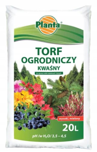 Torf kwaśny ogrodniczy pod borówkę 20 l