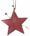 Zawieszka na choinkę nietłukąca różowa 17 cm