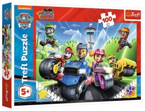 Puzzle Psi Patrol na motorach 100 elementów Dla dzieci 5+