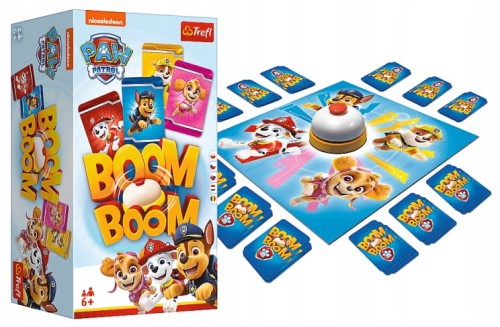 Gra planszowa rodzinna BoomBoom-Psi Patrol 6+ zręcznościowa