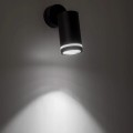 Lampa sufitowa czarna GU10 Pojedyncza natynkowa ruchomy spot