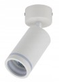Lampa sufitowa biała GU10 Pojedynczy reflektor natynkowy z ruchomym spotem