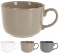 Kubek ceramiczny z uchem 475ml na ciepłe napoje lub zupy