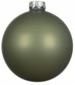 Zestaw 6 szklanych bombek choinkowych 8cm Zielonych