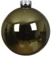 Zestaw 24 szklanych bombek choinkowych 2,5cm Zielonych