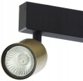 Lampa sufitowa czarno-złota 4xGU10 metalowa Poczwórny reflektor natynkowy Jet